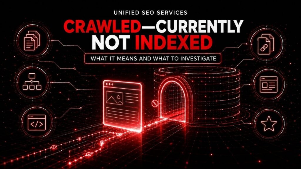Crawled-Current Not Indexed What it Means and What to Investigate