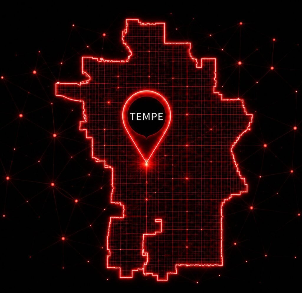 Map of Tempe Arizona