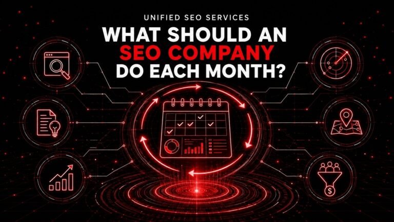 What Should an SEO Company Do Each Month